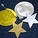 Lucky Party 30PCS Star Decorations in Silver & Gold Swirl Decorations Perfect for 50th Birthday Decorations Christmas Decorations Wedding Decorations