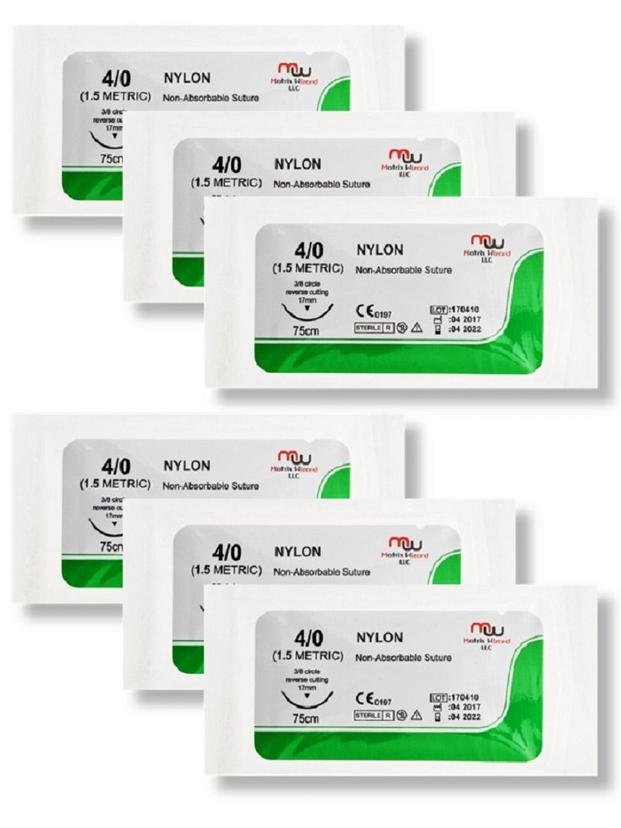 Sterile Sutures Thread With Needle Medical Surgical Practice Kit