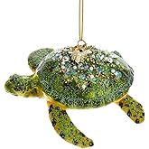Kurt S. Adler Noble Gems Glass Sea Turtle Ornament NB1426 New
