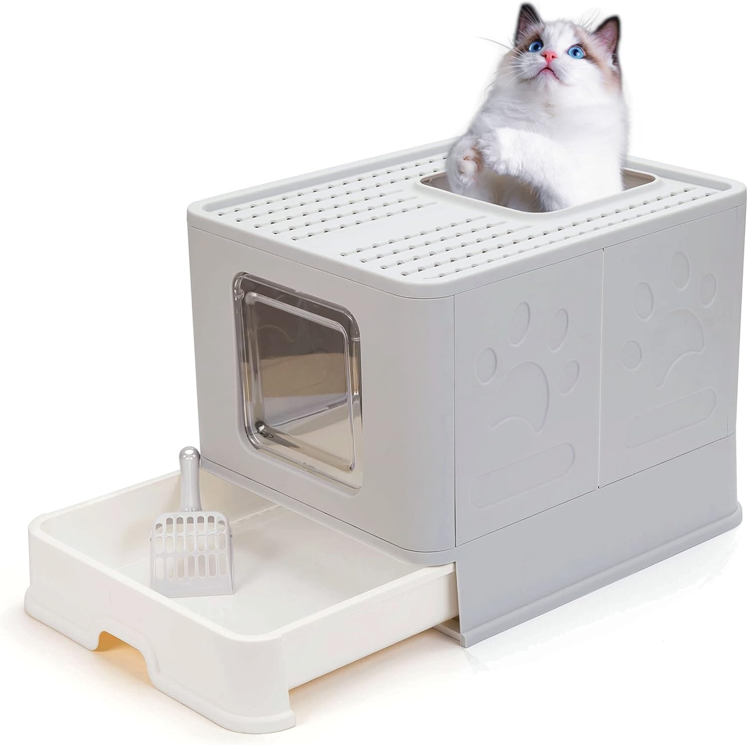 Suhaco Cat Litter Box with Top Entry 