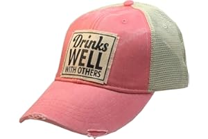 Vintage Life Funny Hats for Women and Girls, Distressed Trucker Baseball Cap with Sayings