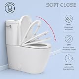 MASS DYNAMIC D-Shape Toilet Seat Soft Close Quick Release White view 3
