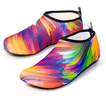 Sodin Peerless Men Women Soft Shoes Exercise Beach Dance Swim Slip On Shoes Non-Slip Colorful