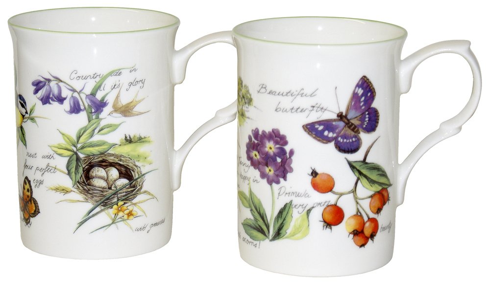 Rose Of England Buxton Walk in the Woods Fine Bone China Mugs Amazon