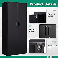 Letaya Metal Storage Cabinets Locker with Lock