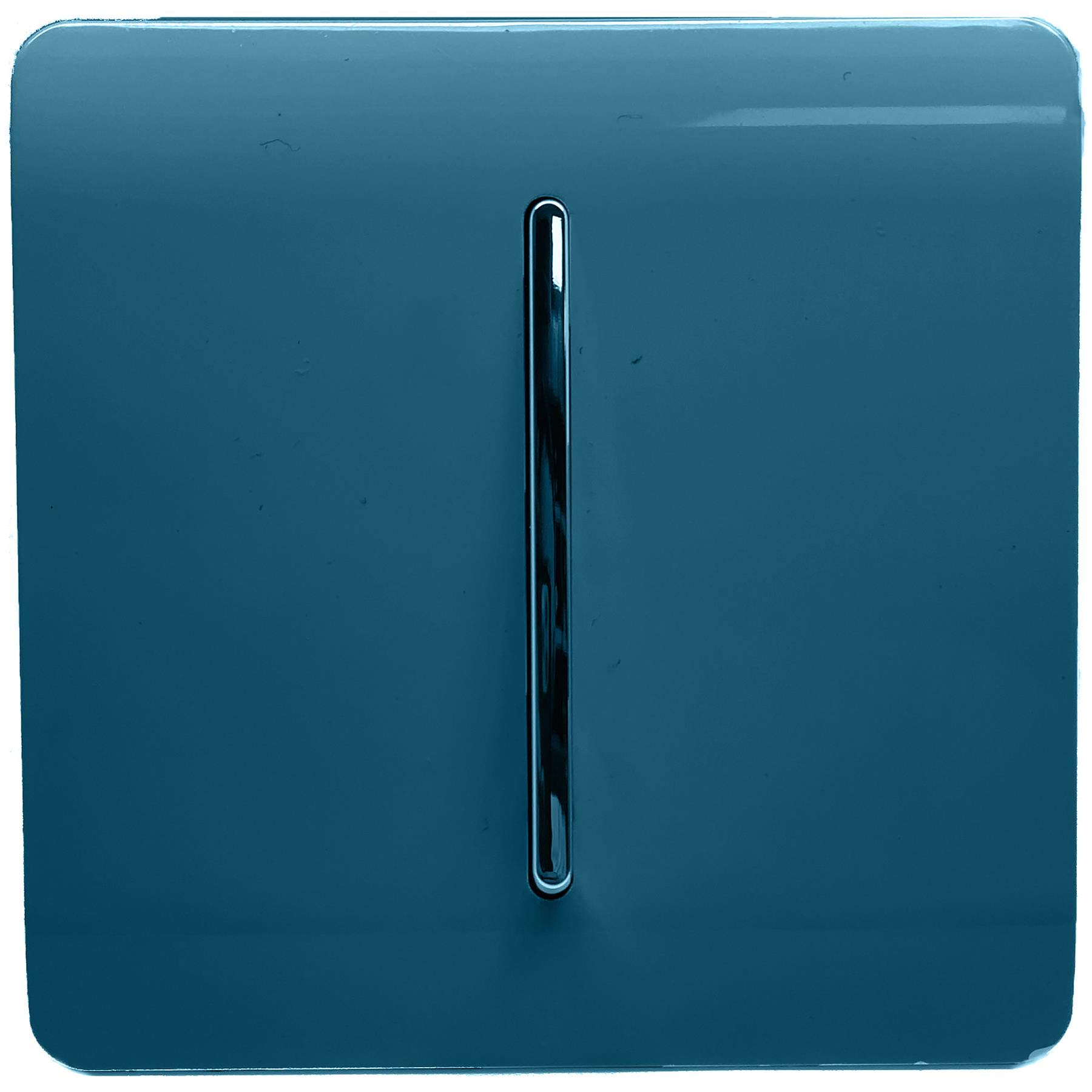 Trendi 1 Gang 2 Way 10 Amp Rocker Chrome Light Switch Glossy Midnight Blue (3 Pack)