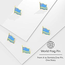 Aruba Flag Lapel Pin - Enamel Metal National Badge