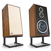 KLH Model Five Floorstanding Loudspeaker - English Walnut, Pair | 3-way acoustic suspension floorstanding loudspeaker, 10" woofer, mid-century modern design, 10-year warranty. Sold as pair
