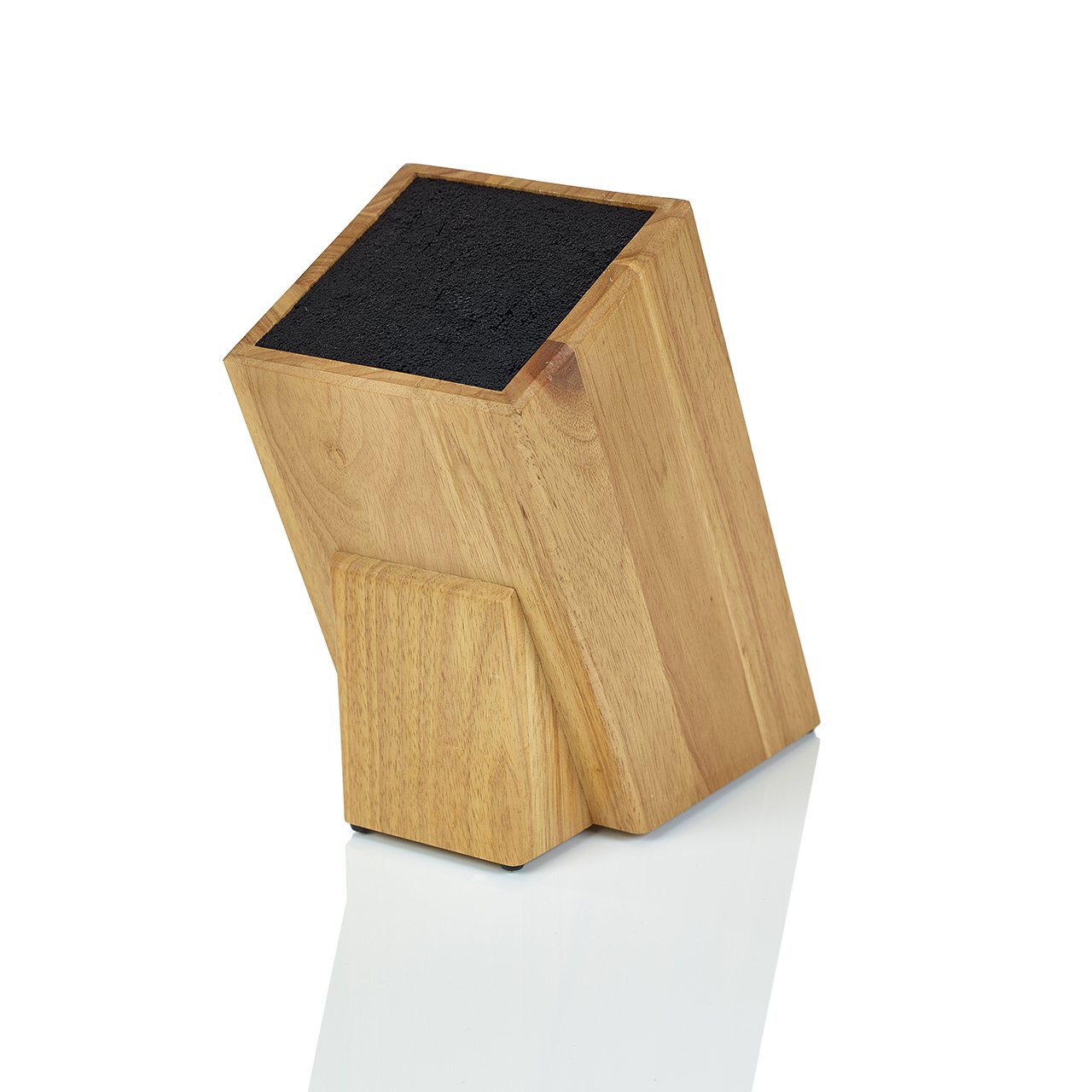 Photo 1 of Kapoosh Dice Knife Block, Light Oak Woodgrain