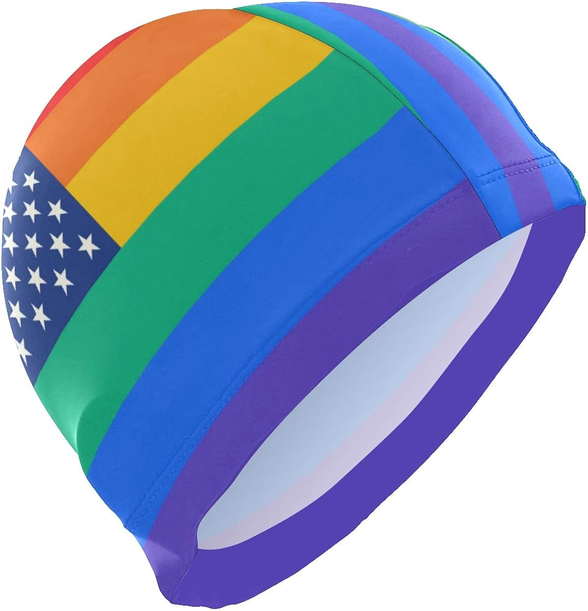 american flag swim cap