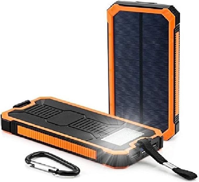 Solar Chargers 30,000mAh, Dualpow Portable Dual USB Solar