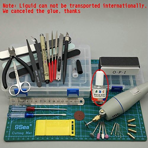Novice Entry Gundam Military Model Making Tools Kit Toy Tweezers Cut pliers Graver Polished Assembly Tool - 22pcs/set Nine sea