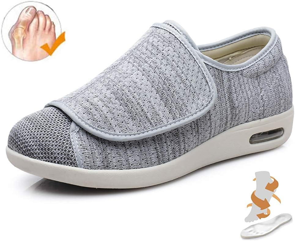 mens velcro trainers wide fitting