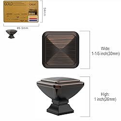 Amerdeco 10 Pack Oil Rubbed Bronze Square Kitchen