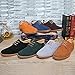Kempin Men's Casual Leather Suede Oxford Shoes Flats
