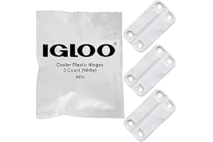 Igloo Cooler Plastic Hinges for Ice Chests (Set of 3) - Made in the USA - Standard Size - Contains UV Inhibitors