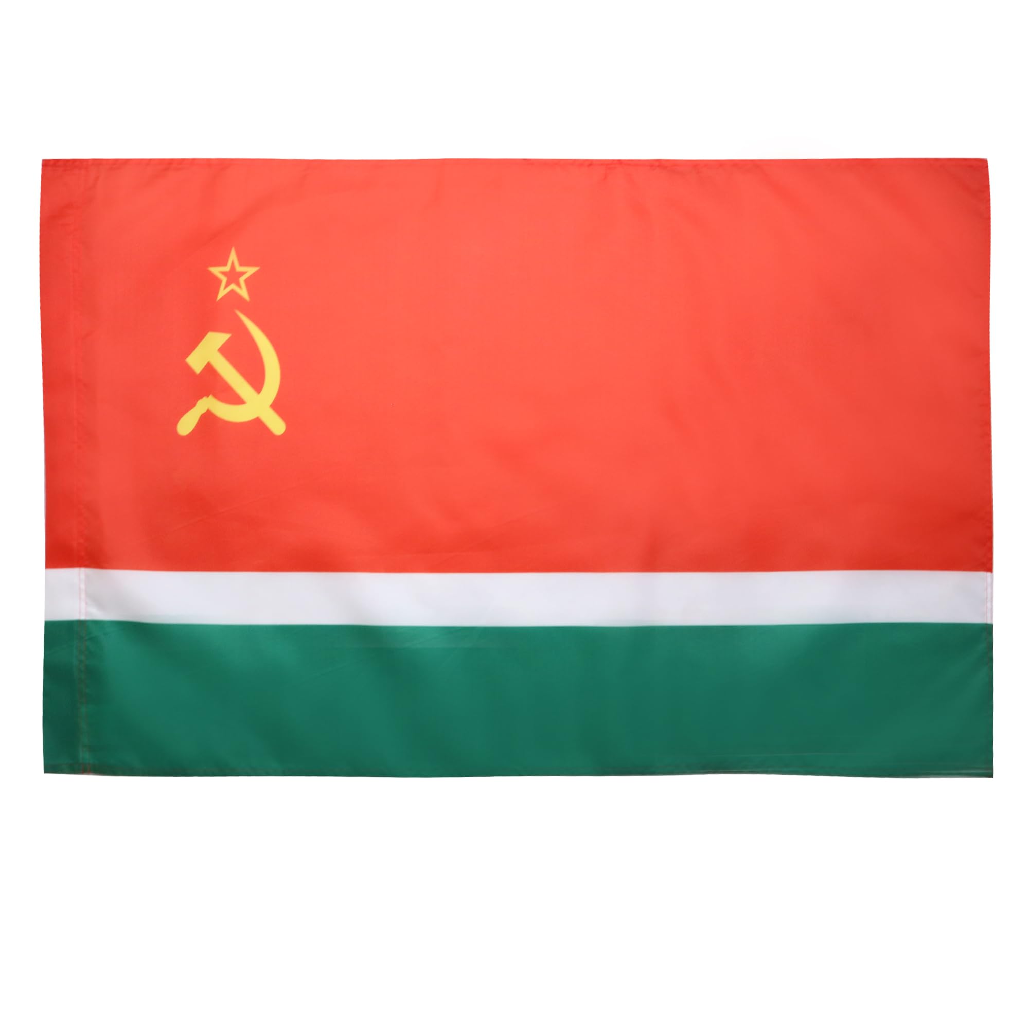 AZ FLAG - Lithuanian Soviet Socialist Republic Flag - 2x3 Ft - Lithuania SSR Banner with Sleeve - 100% Polyester - Fade Resistant - Vivid Colors - 2' x 3' Feet - 90x60 Cm