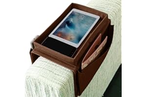 Non-Slip Armchair Caddy with Cup Holder Arm Rest Organizer TV Remote Control Holder Oxford Sofa Tray Chairs Couch Storage Arm