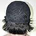 VRZ Silky Full Straight Human Hair Wigs Short Wigs with Bang Natural Color (1613)