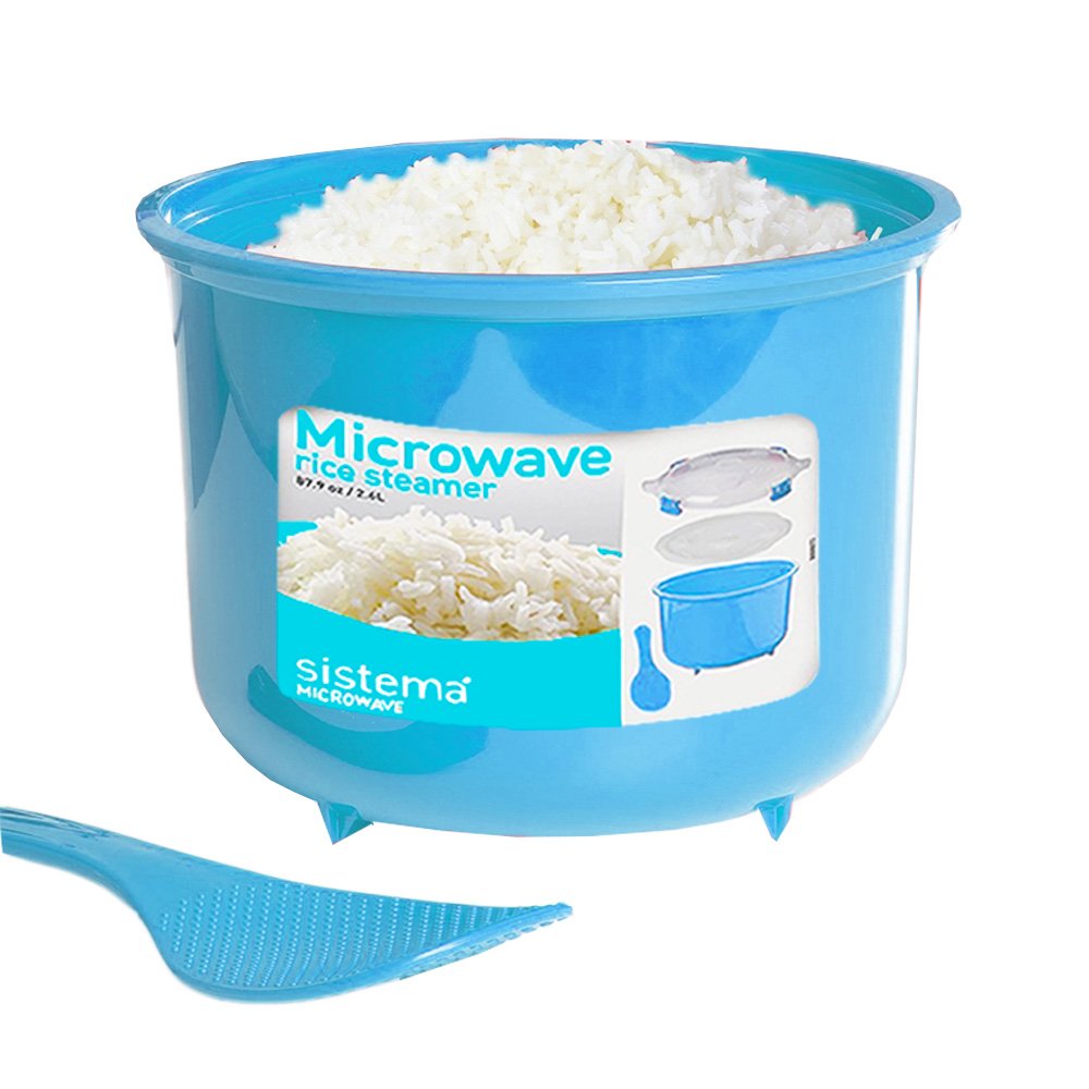 Sistema Microwave Cookware Rice Steamer Set with Lids Large Microwave