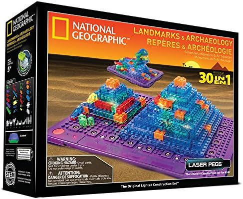 Laser Pegs National Geographic Landmarks and Archaeology Building Kit