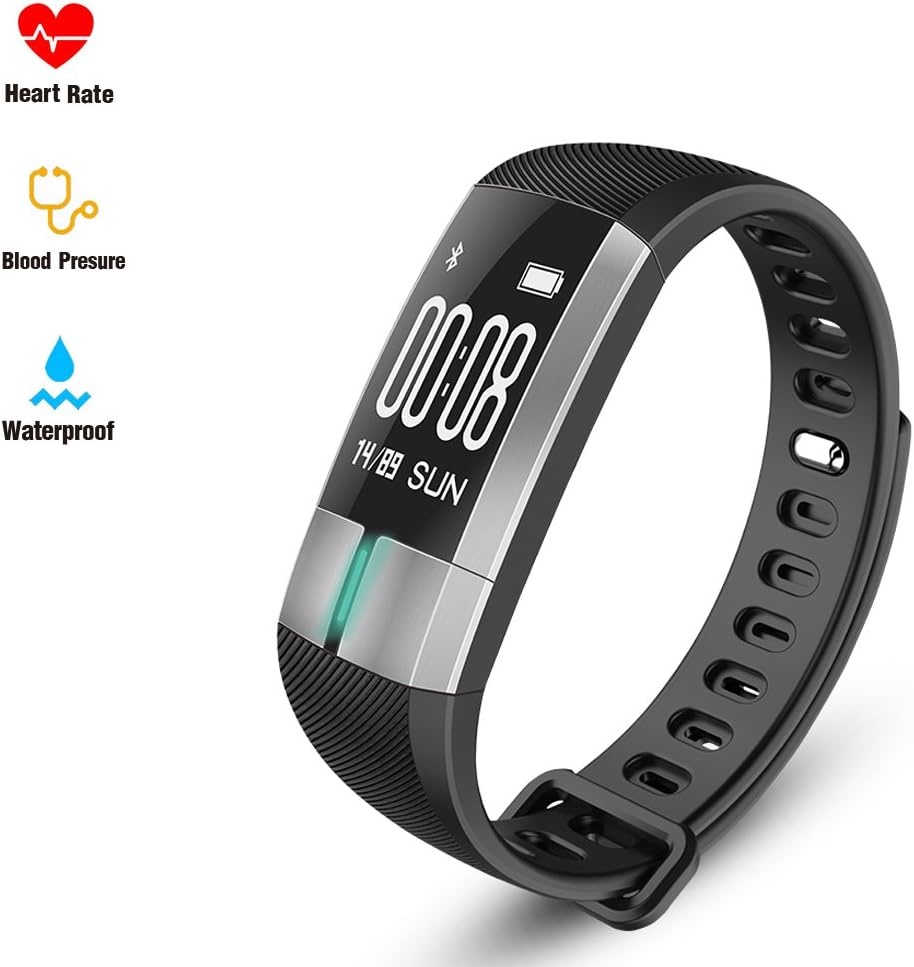Pulse Knife – Fitness Activity Tracker Wristband Wrist Band Armband Pulsometros ECG & Ppg Monitoring Real Time Heart Rate Blood Pressure Fitness Sports Watch Call SMS Smart Watch for Android IOS