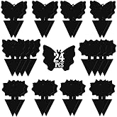USKICH Sticky Trap Fruit Fly and Gnat Trap Sticky Bug Traps Fungus Traps for Indoor/Outdoor Insect Catcher for White Flies,Mosquitoes,Fungus Gnats,Lying Insects (24 Pcs Black)