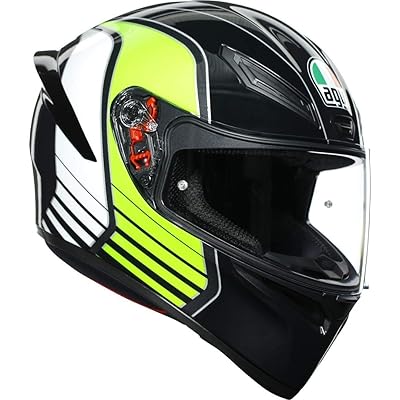 AGV K1 Power Helmet Gloss Black White Green Size Kuwait Ubuy