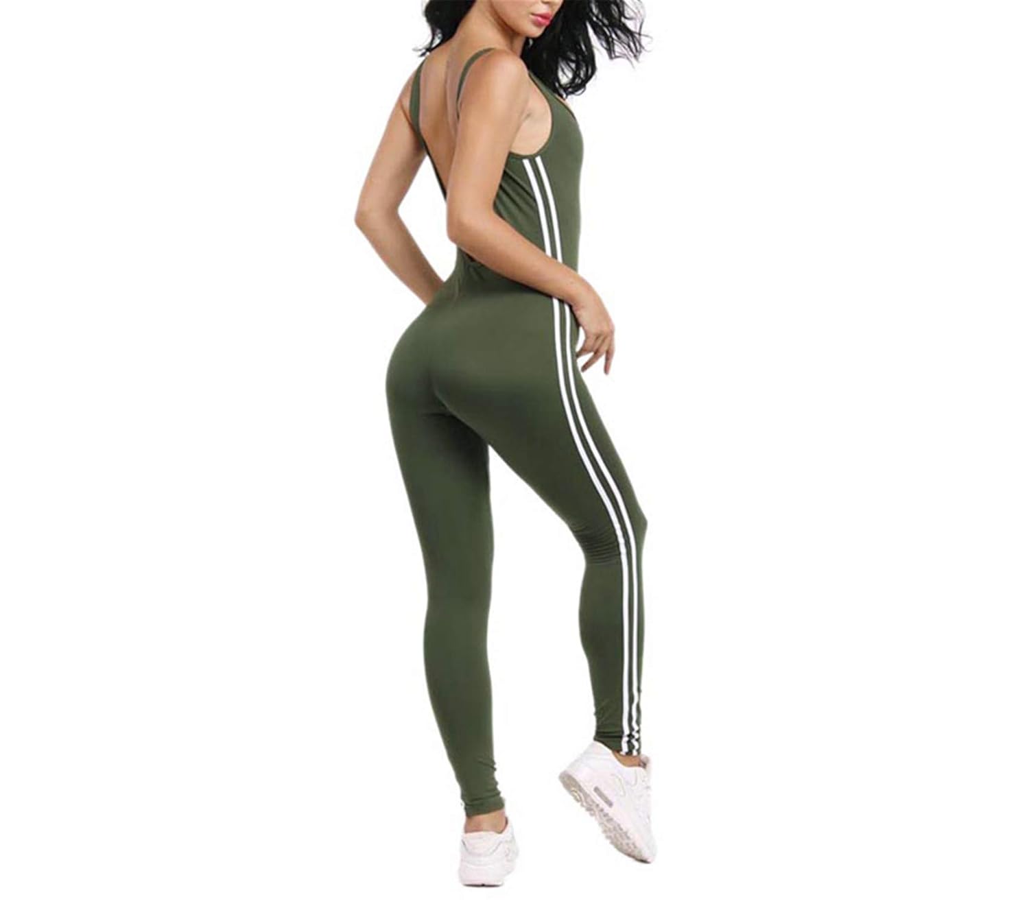 Workout Clothes for Women Sport Jumpsuit Yoga Set Cotton ...