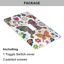 Pznen Colorful Butterfly in Spring Single Toggle