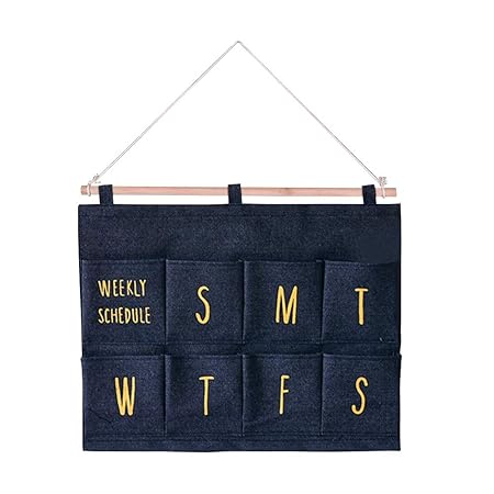 Wandbehang Aufbewahrungstasche Mit 8 Taschen Wöchentliche Stil