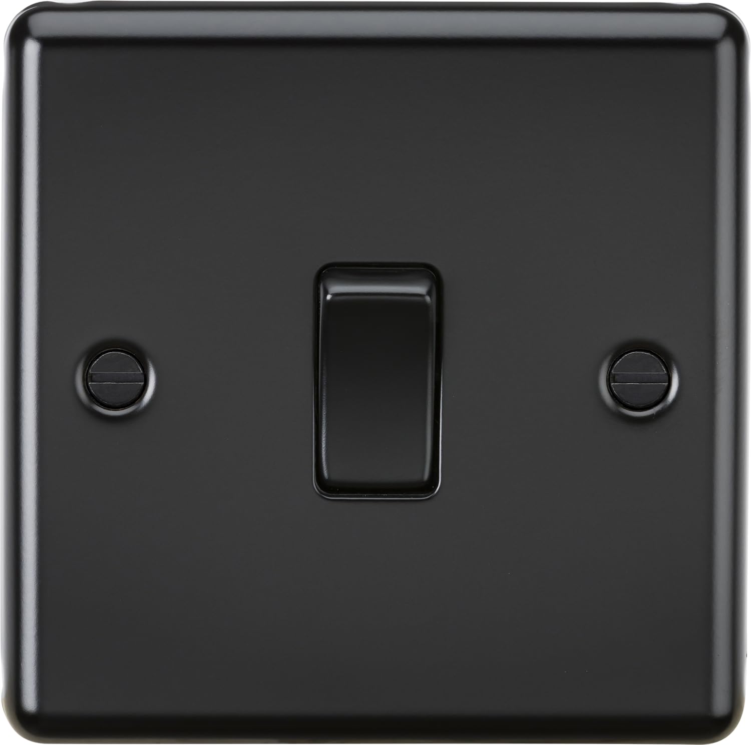 Knightsbridge 20A 1G DP Switch - Matt Black
