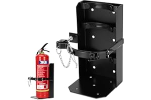 MOKEMOK Heavy Duty Vehicle Bracket,Fire Extinguisher Brackets&Mounts-St12 Steel Red, Fit 20lb Dry/10lb Co2 Extinguisher-for School,Garage,Vehicle,Boat,Truck Generic Replacement for 810 by amerex