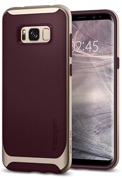 Spigen 565CS21597 Neo Hybrid für Samsung Galaxy S8 Hülle, Zweiteilige Handyhülle Modische Muster Silikon und PC Rahmen Schutz