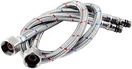 18 Vessel Sink Faucet Stainless Steel Flexible Water Supply Hoses