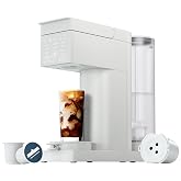 Chefman Caffeinator Single Serve Coffee Maker, Brew Kcups &amp; Grounds, Drip Coffee Machine with Brew Strength Settings, Iced Coffee Function, 45 oz. Removable Water Reservoir