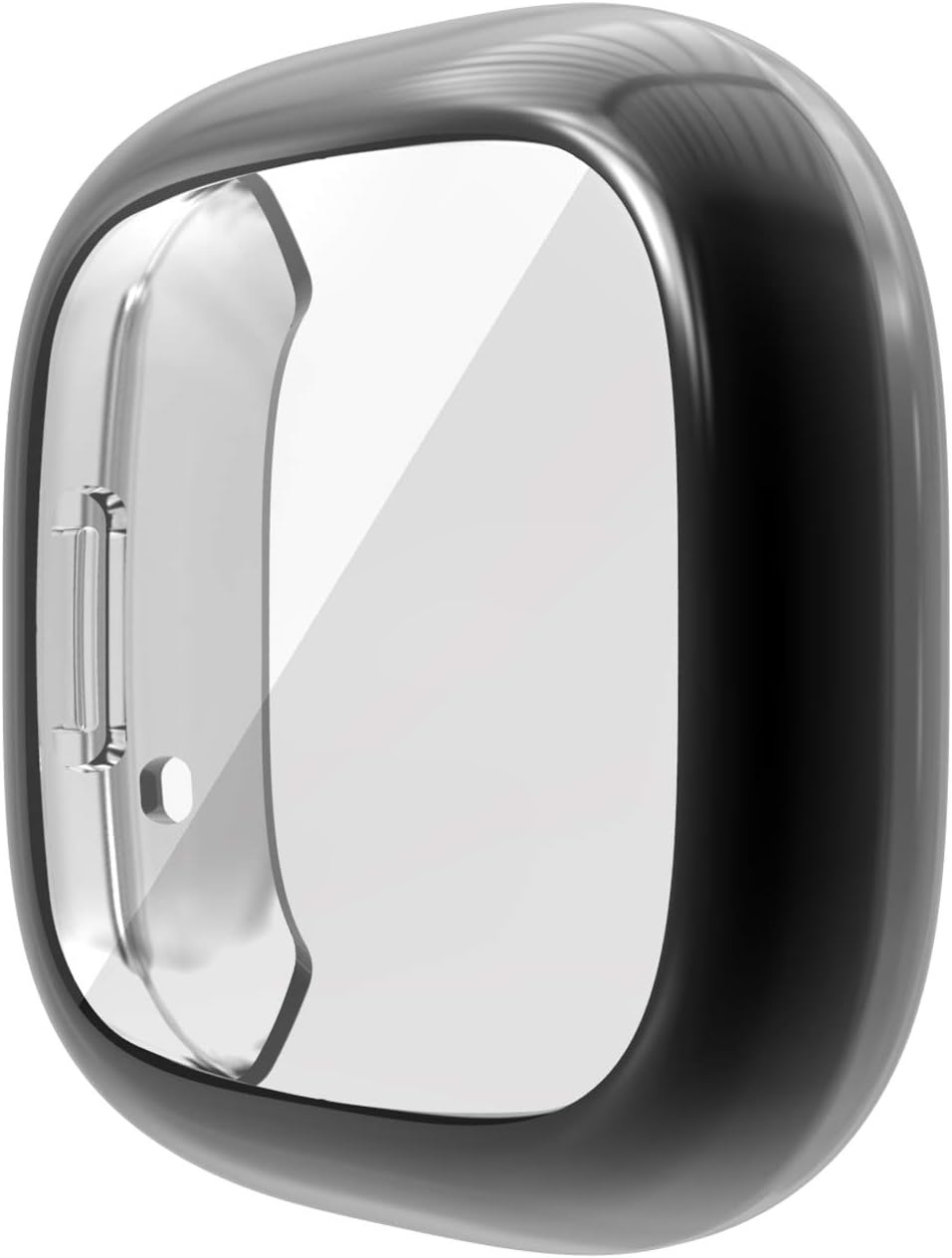 Tencloud Cases Compatible with Fitbit Sense Case Screen Protector TPU Protective Case Cover Film All-around Watch Covers for Sense/Versa 3 Smartwatch (Black) - Image 5