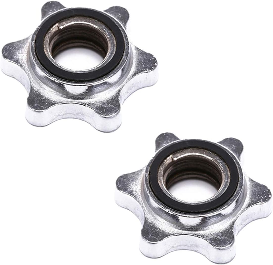 Emivery 2Pcs 25mm Standard Barbell Spin 