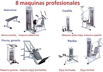 Grupo Contact- Gimnasio Completo (8 maquinas musculacion ...
