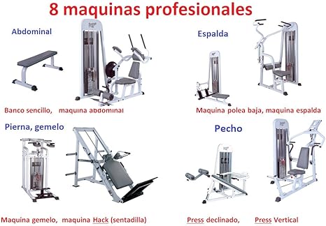 Grupo Contact- Gimnasio Completo (8 maquinas musculacion ...