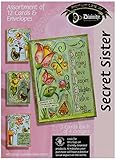 Divinity Boutique Greeting Card Assortment: Secret Sister, Flowers and Birds (21201N)