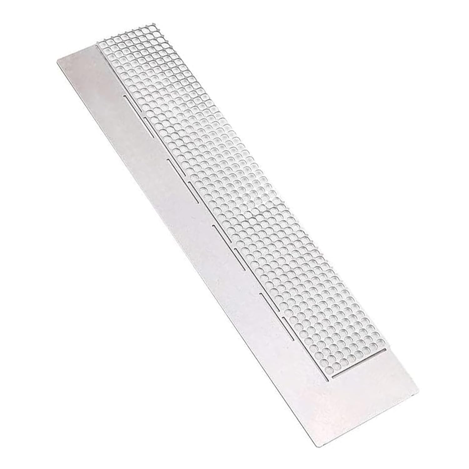 1 Pack Stainless Steel Diamond Painting Ruler, Precision Tool for DIY Dot Art, Compatible with Round Full and Half Diamonds, Durable and Easy-to-Use for Craft Enthusiasts (Silver)