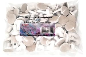 Oceans Wonders Large Coral Frag Plugs 100pc