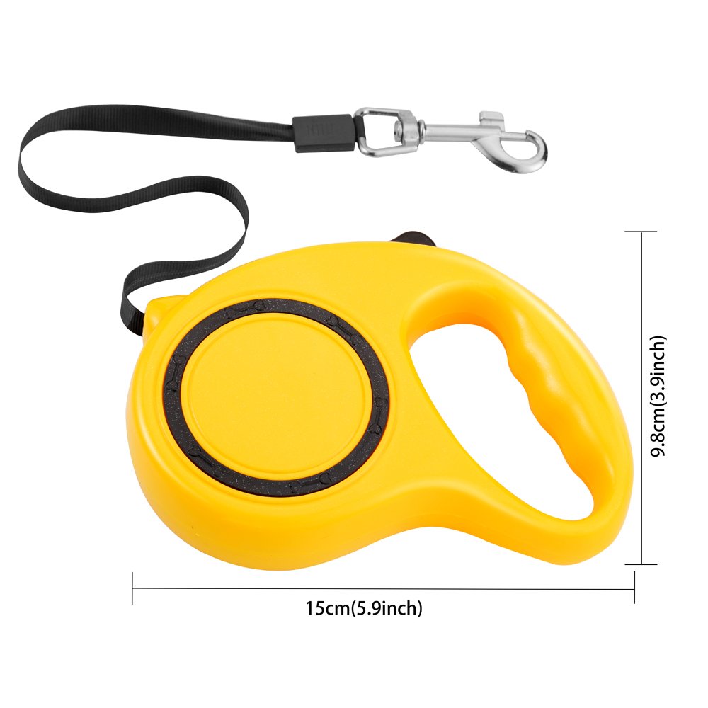 Namay Retractable Nylon Dog Leash with One Button to Lock on and off, Ideal for Medium and Large Dogs