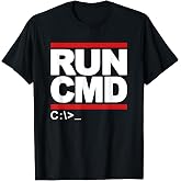 Funny Run CMD Programming Coding T-Shirt