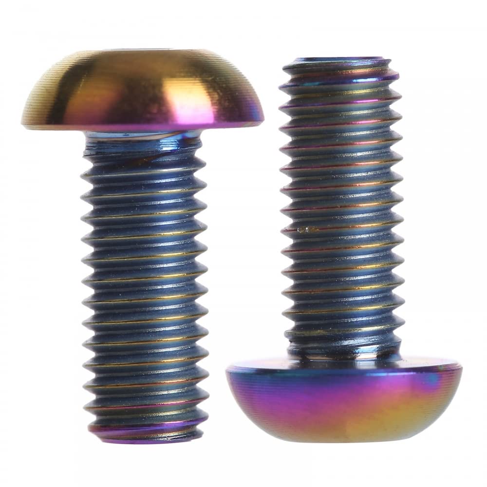 2PCS Bike Water Bottle Cage Bolts, M5 X 12mm Bike Screw Inner Rack Hexagon Stainless Steel Screws for MTB Road Bike