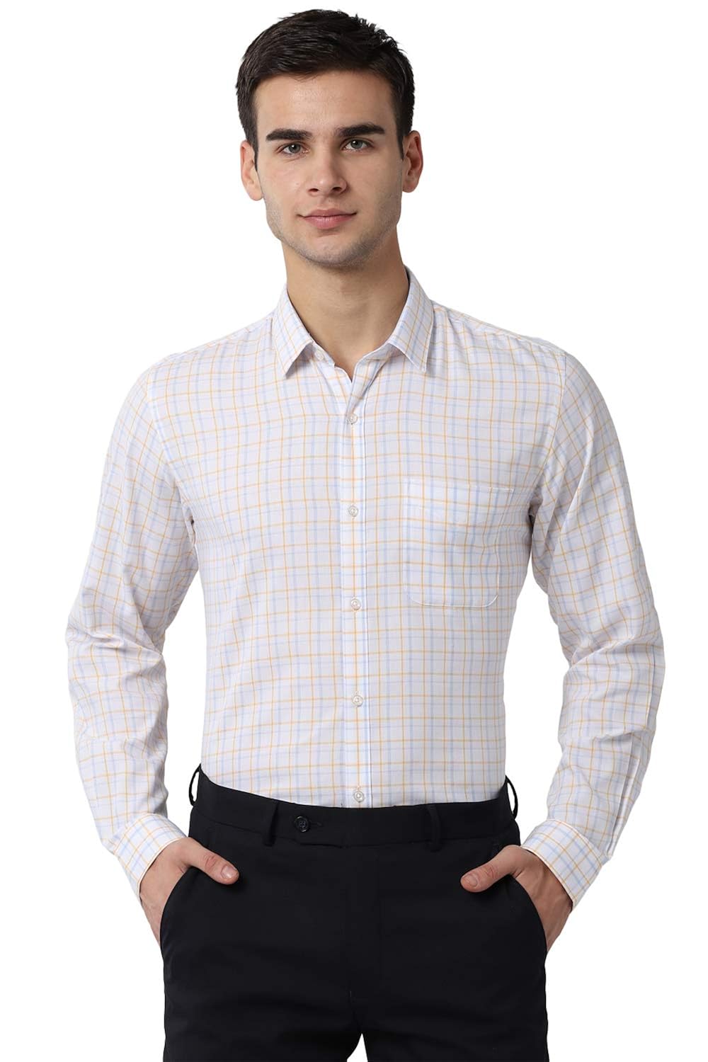 Buy Peter England Men's Slim fit Formal Shirt at Amazon.in