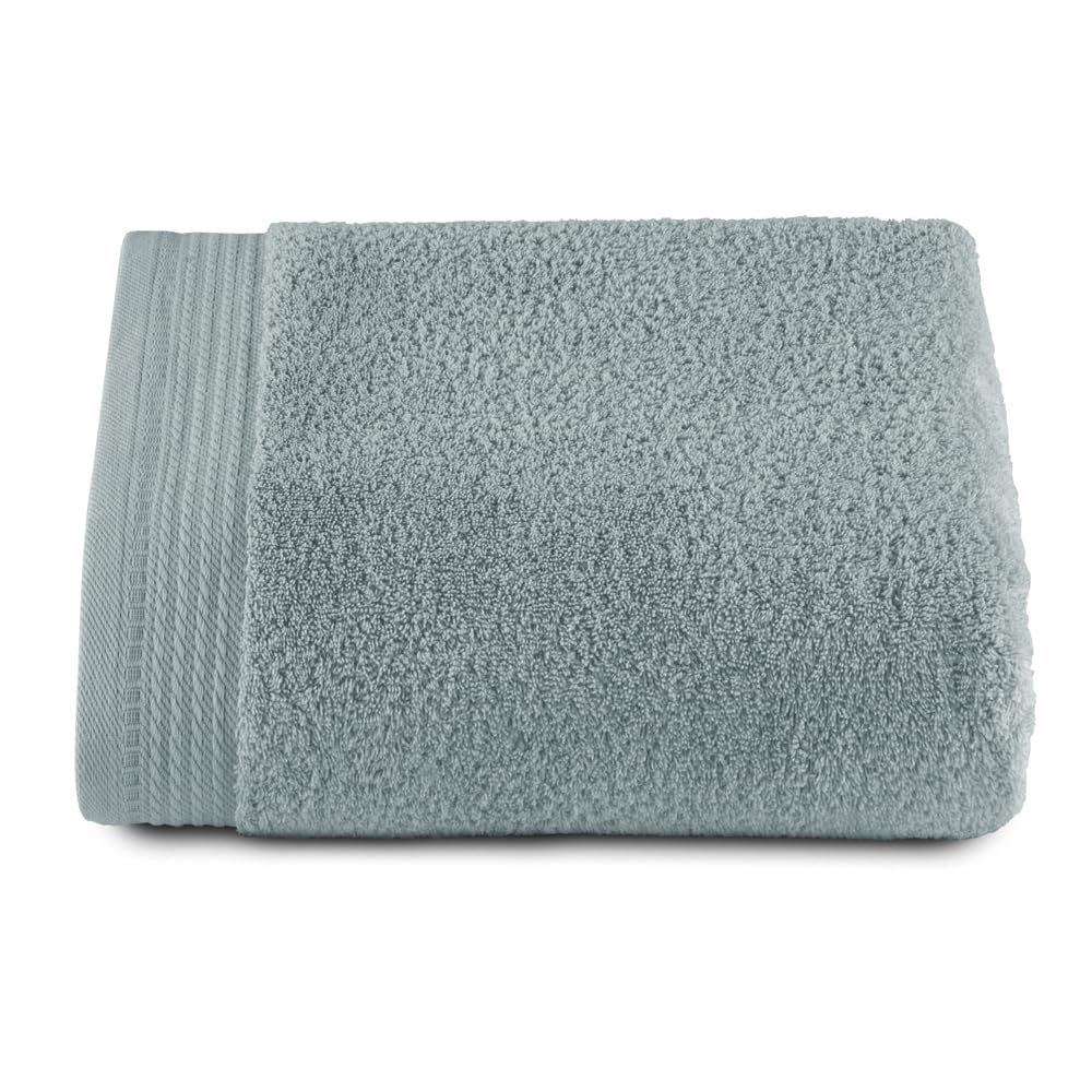 RIZO Top Towel - Set of 1 Shower Towel - Bath Towels - 100% Combed Cotton - 600 g/m2 - Measure 70 x 140 cm - Aqua Green