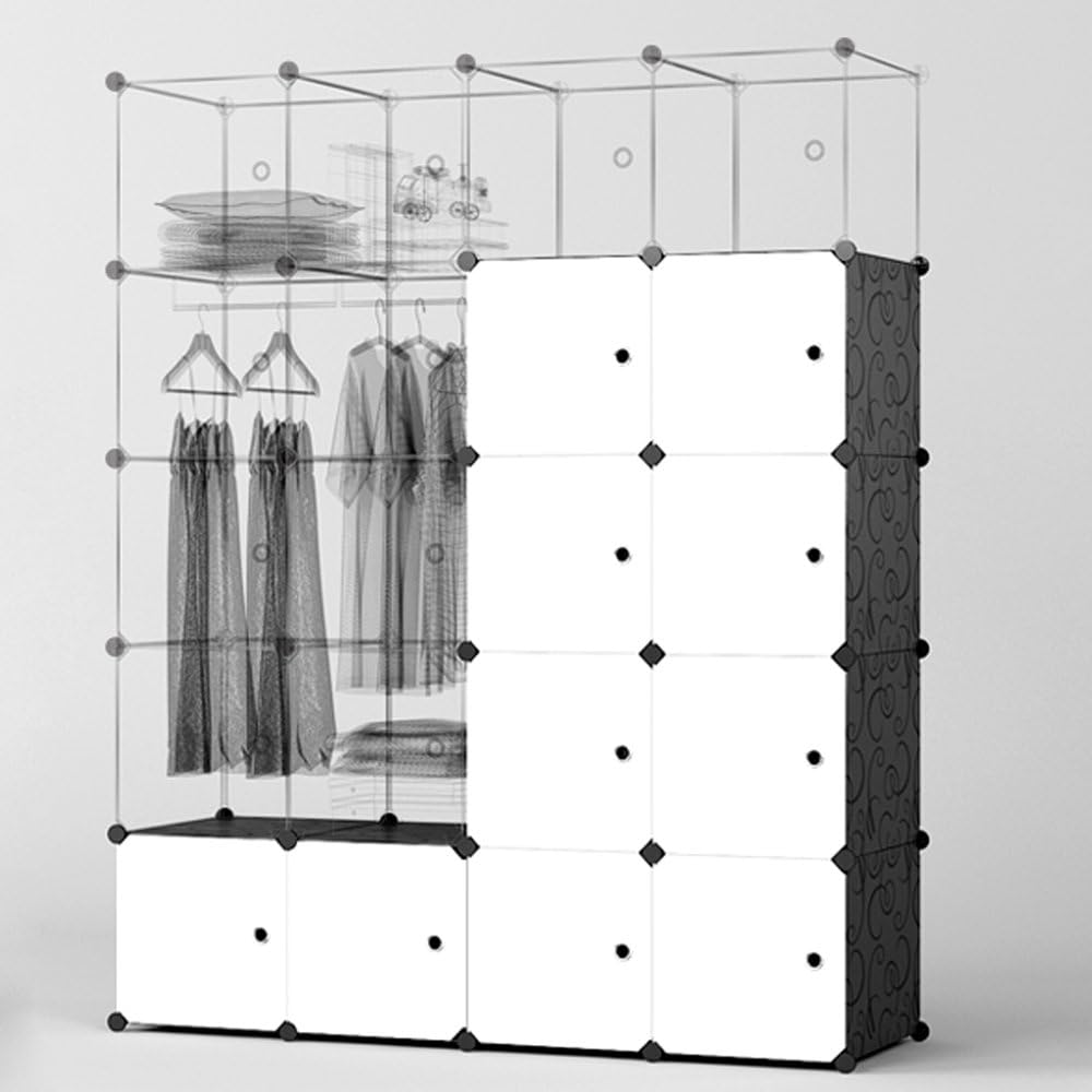 Organizzazione interni PREMAG Portable plastic wooden wardrobe modular