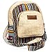 Core Hemp Mini Backpack - Handmade Boho Purse Made From Organic Hemp For Women & Girls - Colorful Hippy Bag With Two Compartments - Lightweight, Small Backpack (Multi-Colored)